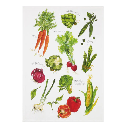 Vegetable Patch Tea Towel