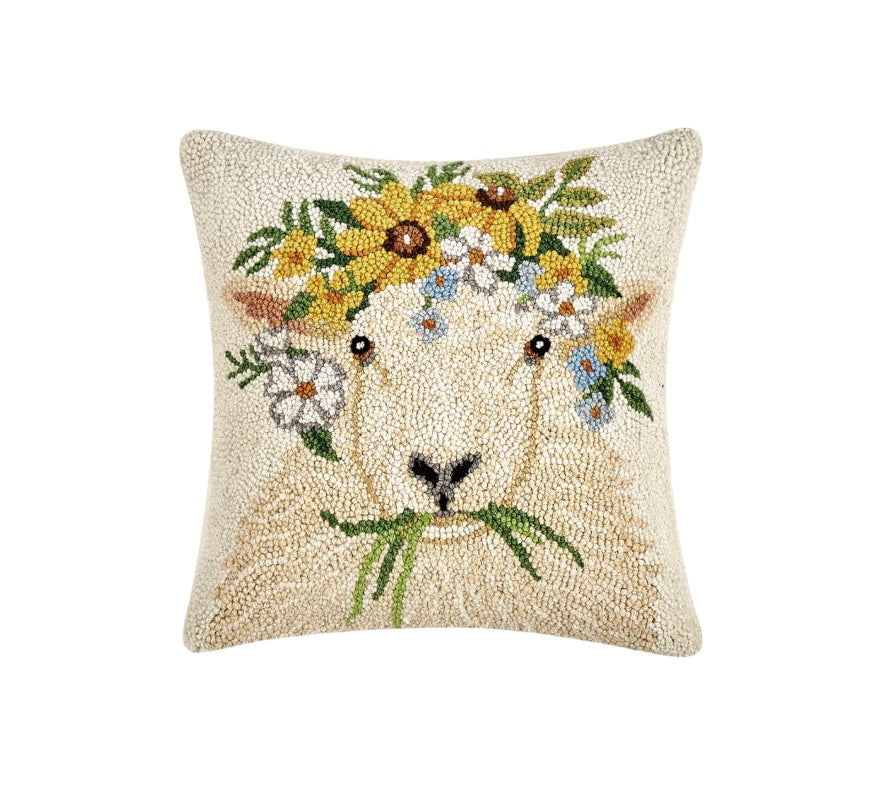 Spring Sheep Hook Pillow