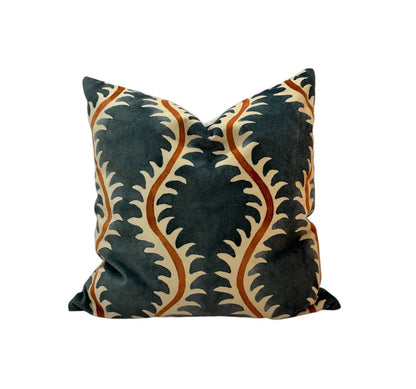 Linwood Helter Skelter Volcano Velvet Cushion