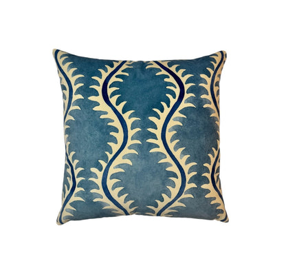 Linwood Helter Skelter Ocean Velvet Cushion