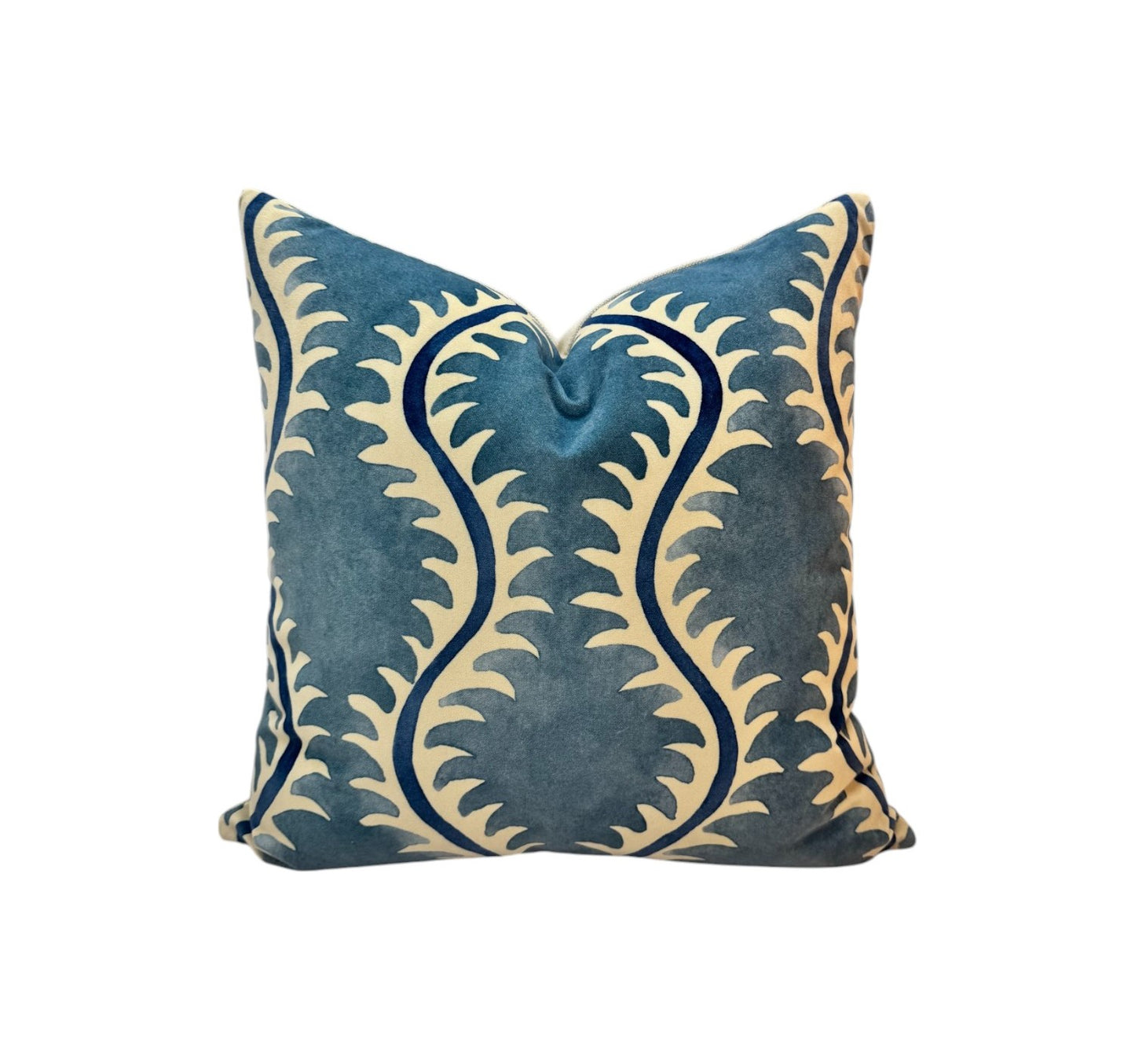 Linwood Helter Skelter Ocean Velvet Cushion