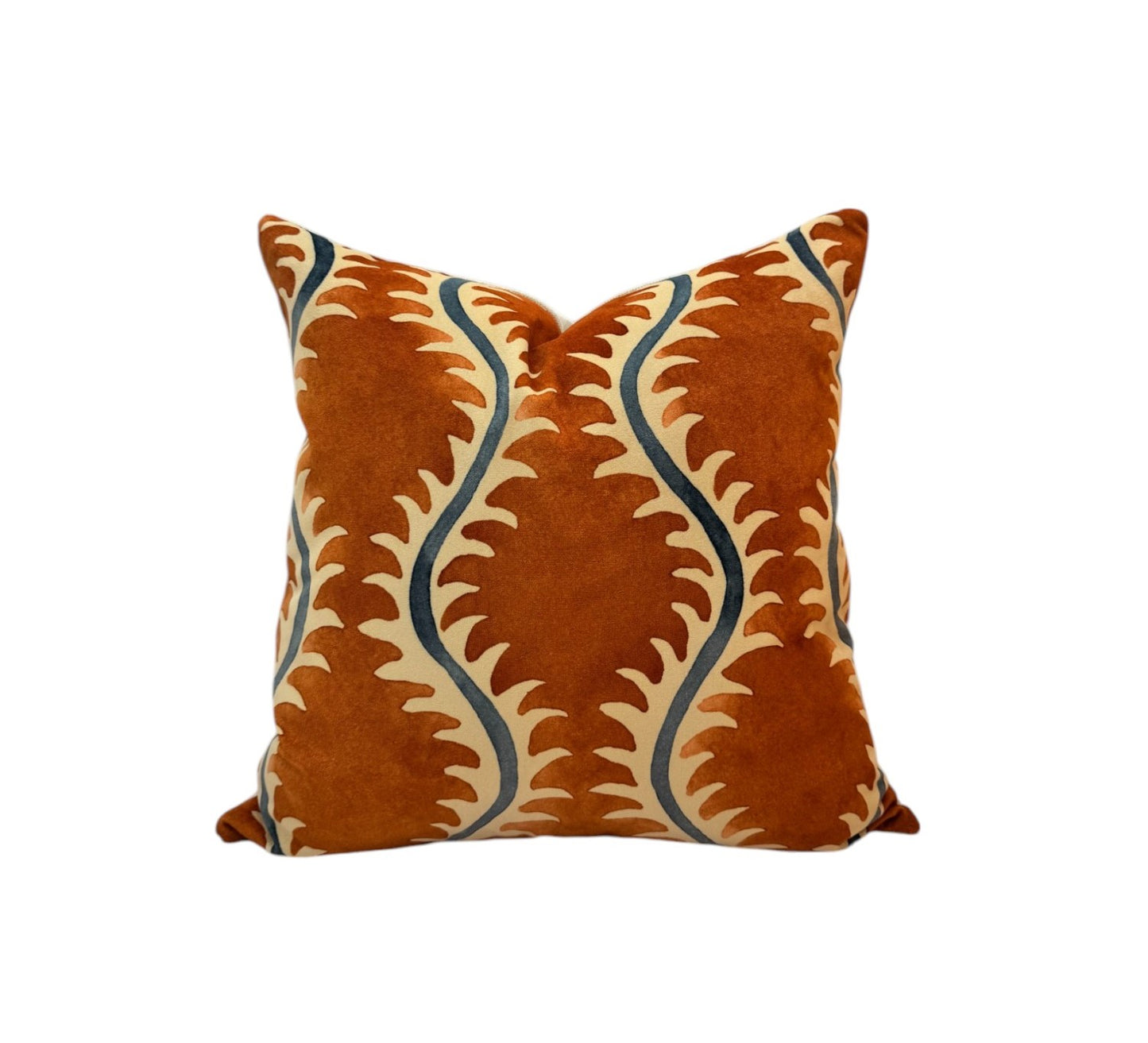 Linwood Helter Skelter Paprika Velvet Cushion