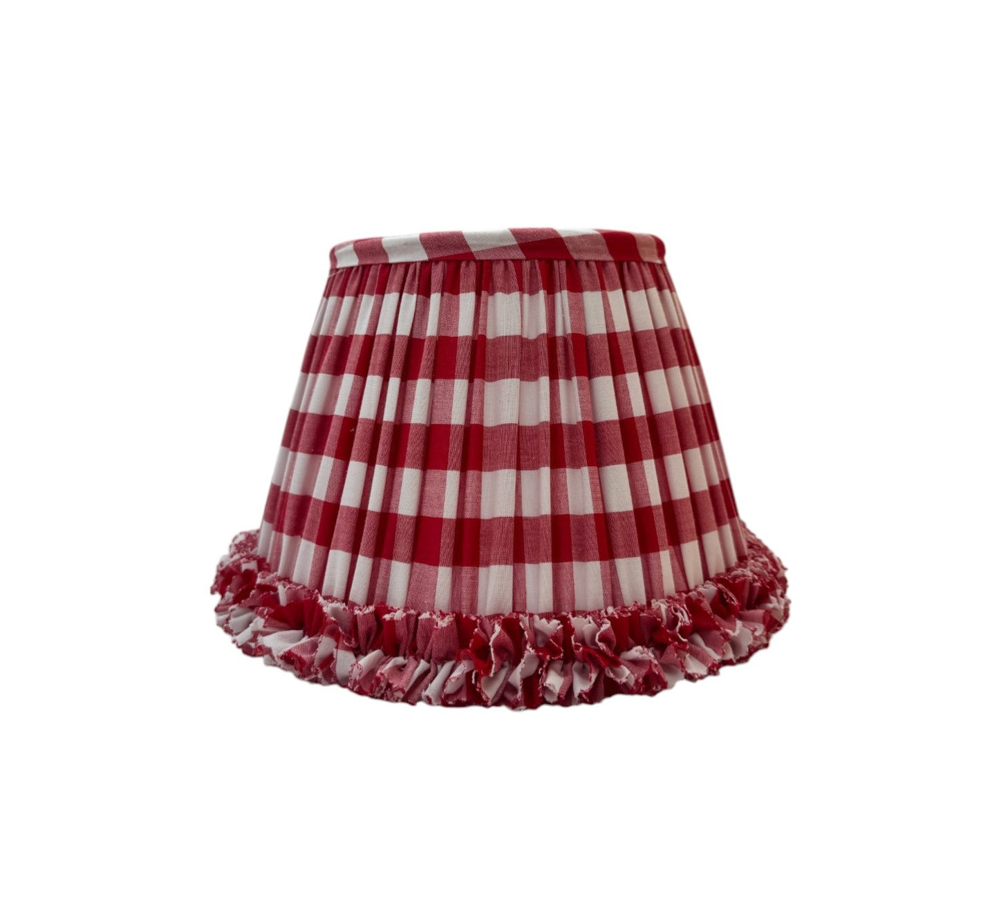 Red and White Check Lampshade