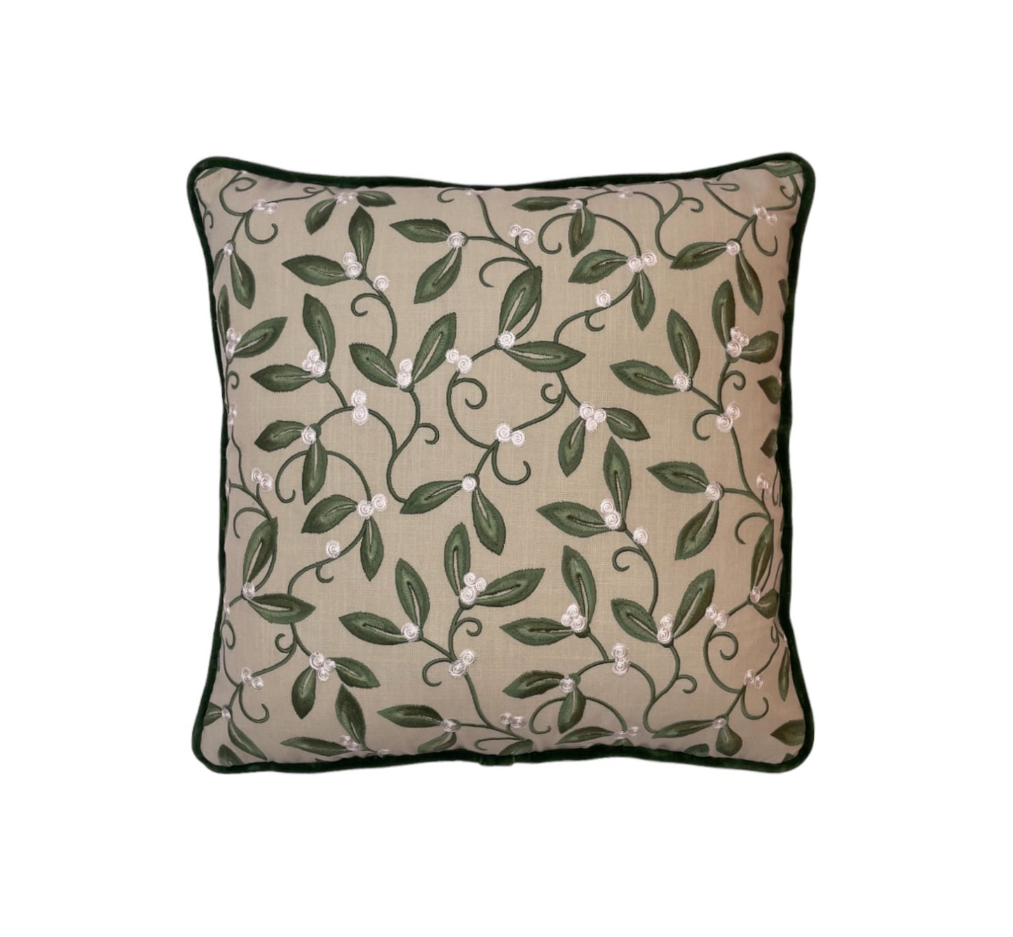 Morris & Co Mistletoe Embroidery Cushion