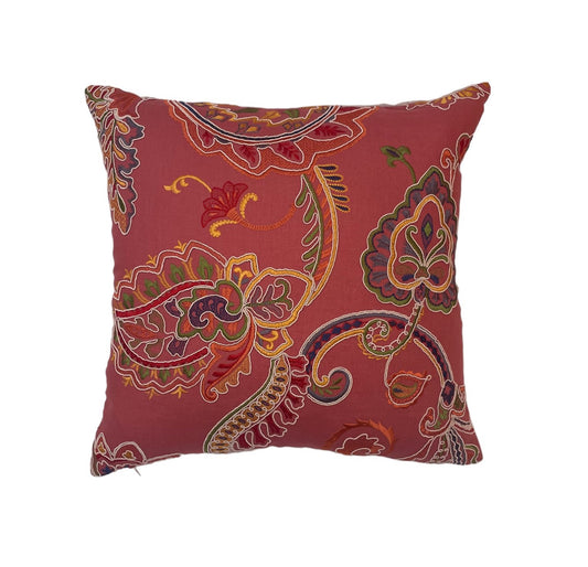 Colefax & Fowler Carsina Red Cushion