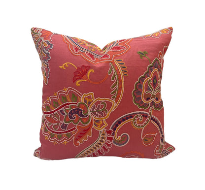 Colefax & Fowler Carsina Red Cushion