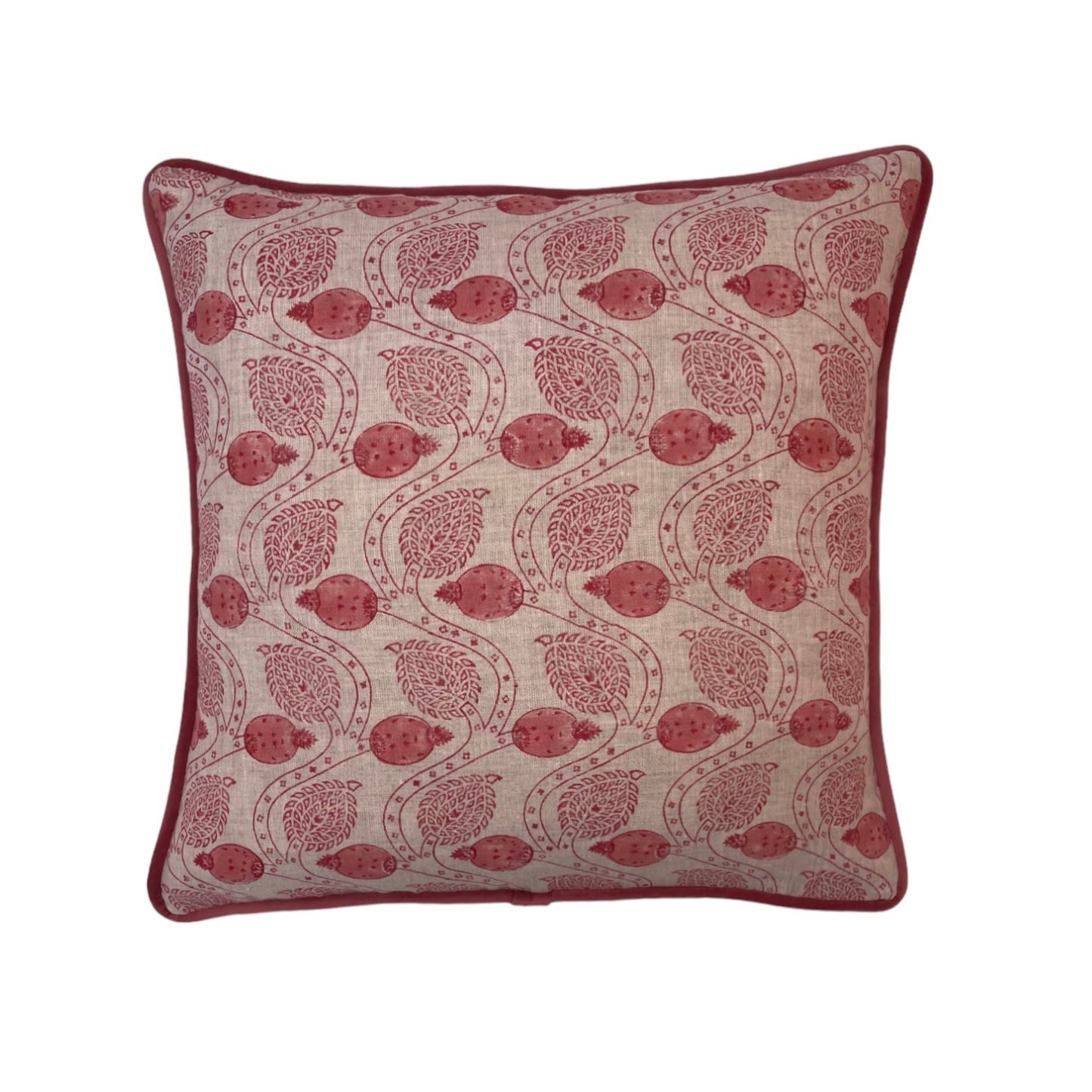 Colefax & Fowler Ashmead Red Cushion