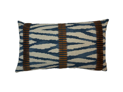 Jane Churchill Wilder Indigo Rectangle Cushion