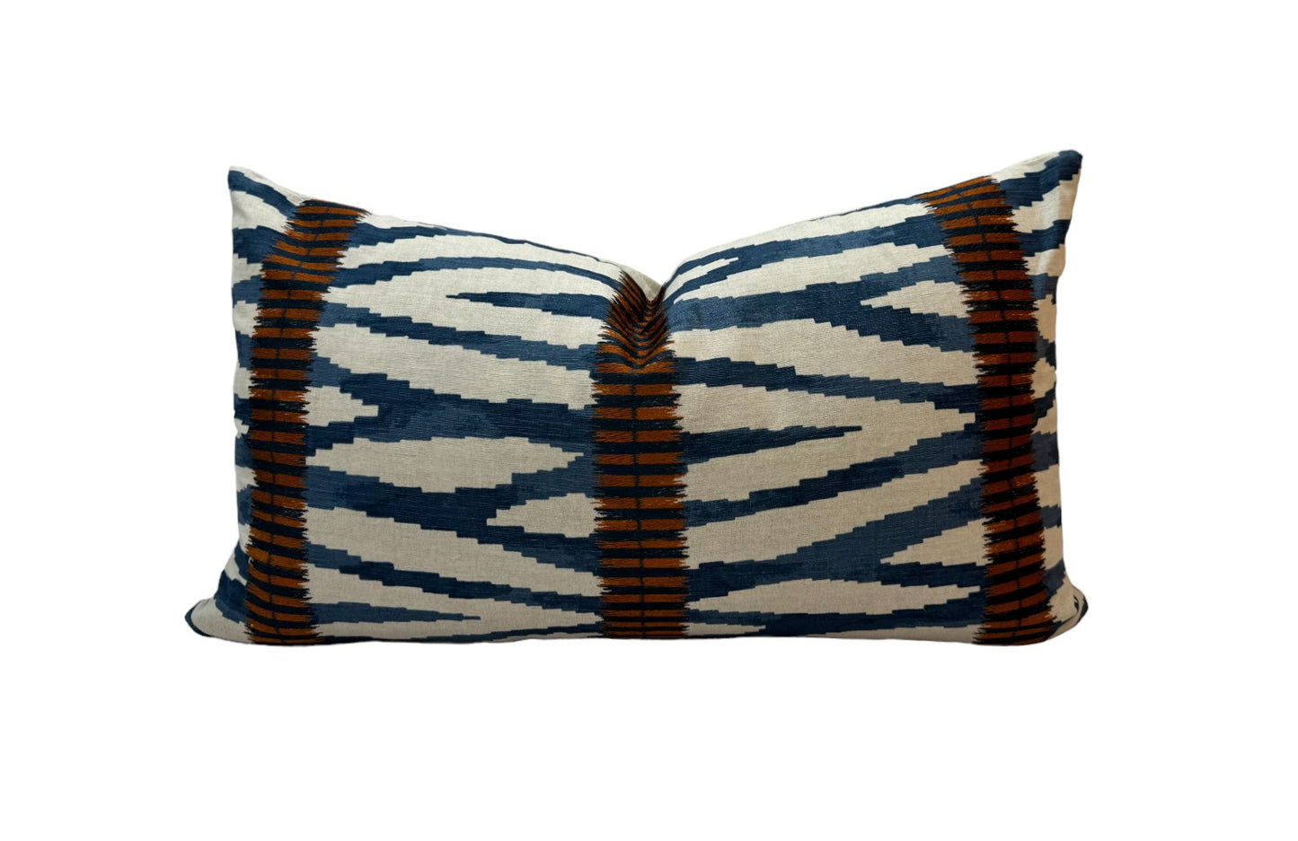 Jane Churchill Wilder Indigo Rectangle Cushion