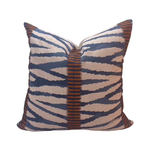 Jane Churchill Wilder Indigo Cushion