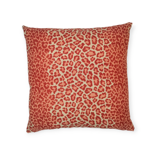 Colefax & Fowler Panthera Red Cushion