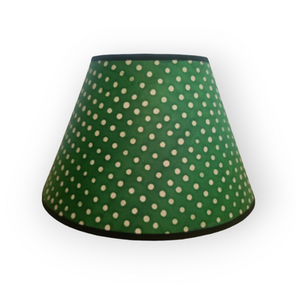 Green Polka Dot Paper Empire Lampshade