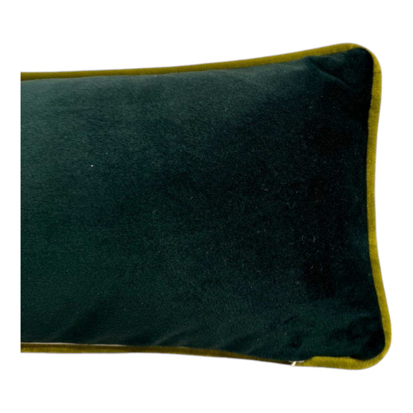 Green Geometric Velvet Draught Excluder