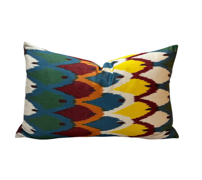 Silk Ikat Rectangle Cushion - Large