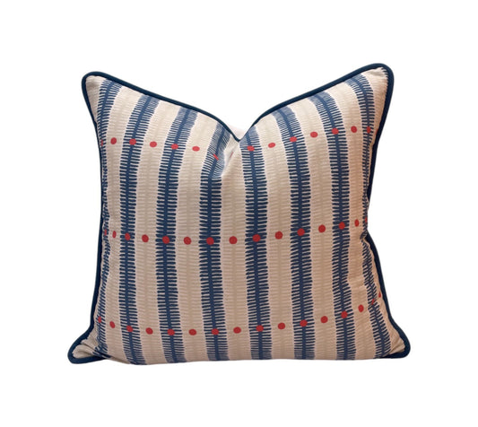 Charlotte Gaisford Zara Blue Cushion | Made to Measure