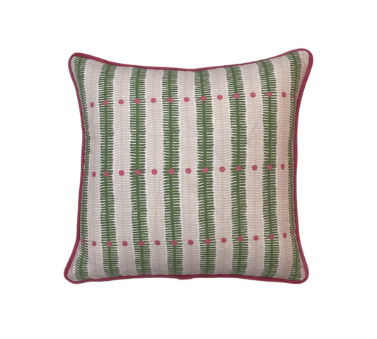 Charlotte Gaisford Zara Green Cushion