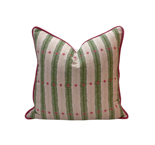 Charlotte Gaisford Zara Green Cushion | Made to Measure