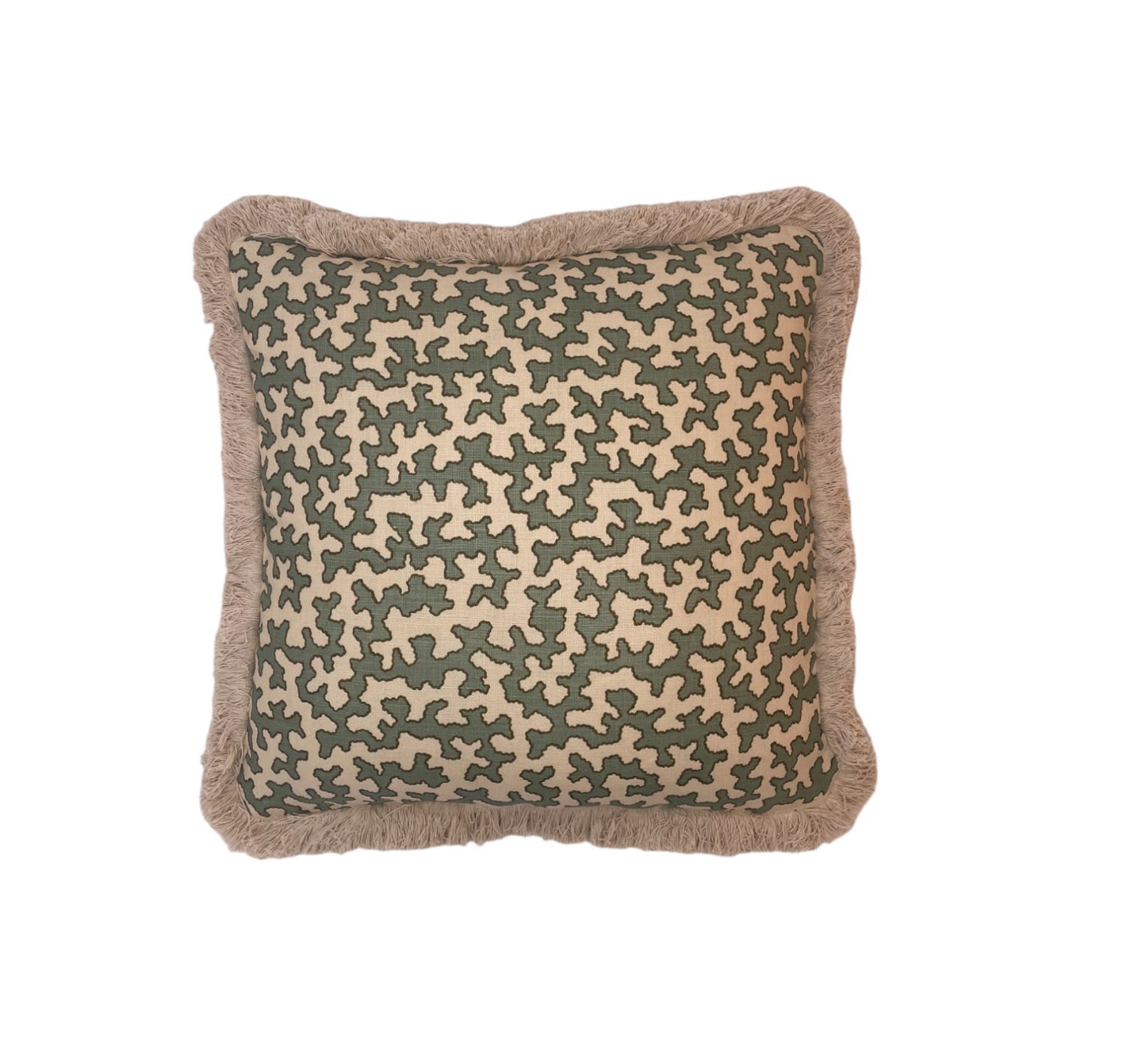 Sibyl Colefax Squiggle Aqua Cushion | Made to Measure