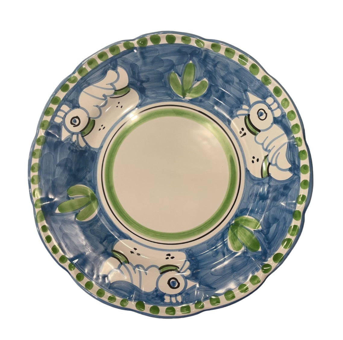 Hand Painted Zoo Plates - Blue