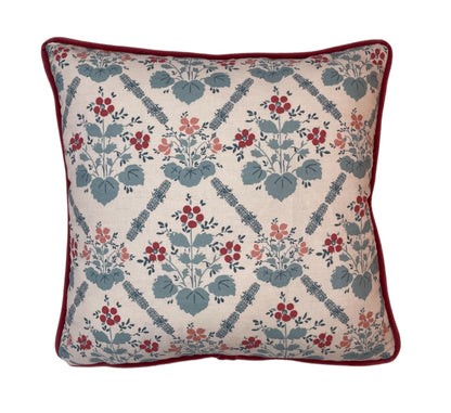 Charlotte Gaisford Elizabeth Blue Cushion | Made to Measure