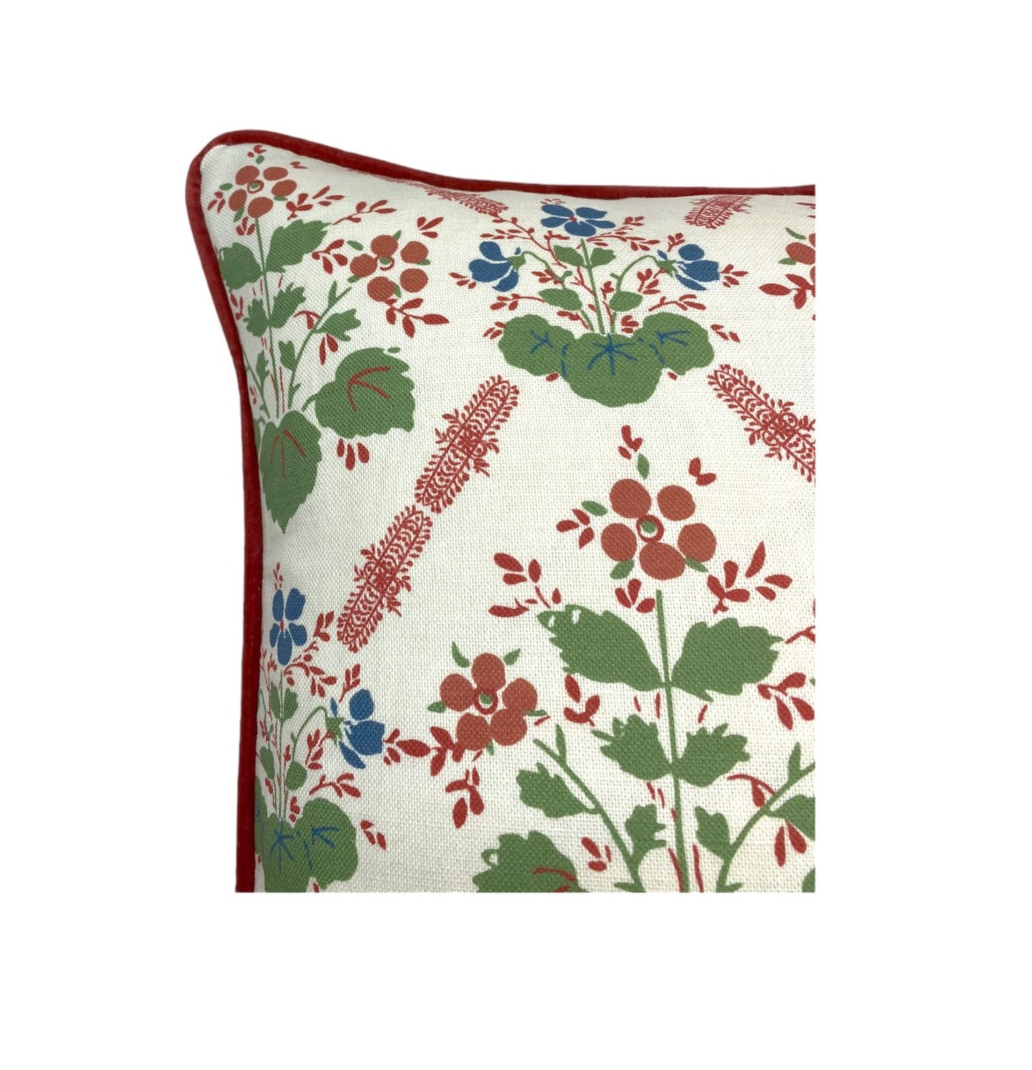 Charlotte Gaisford Elizabeth Red Cushion | Made to Measure