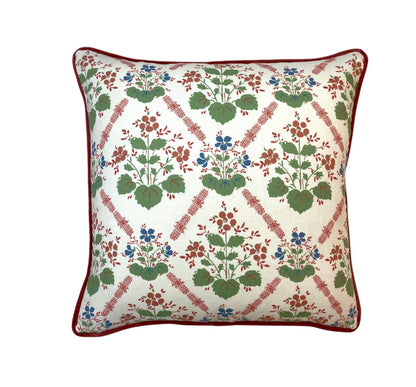 Charlotte Gaisford Elizabeth Red Cushion | Made to Measure