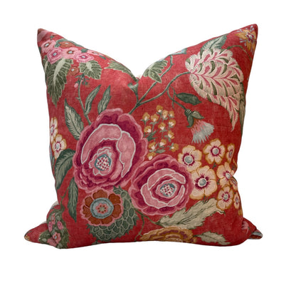 Colefax & Fowler Red Emmeline Cushion