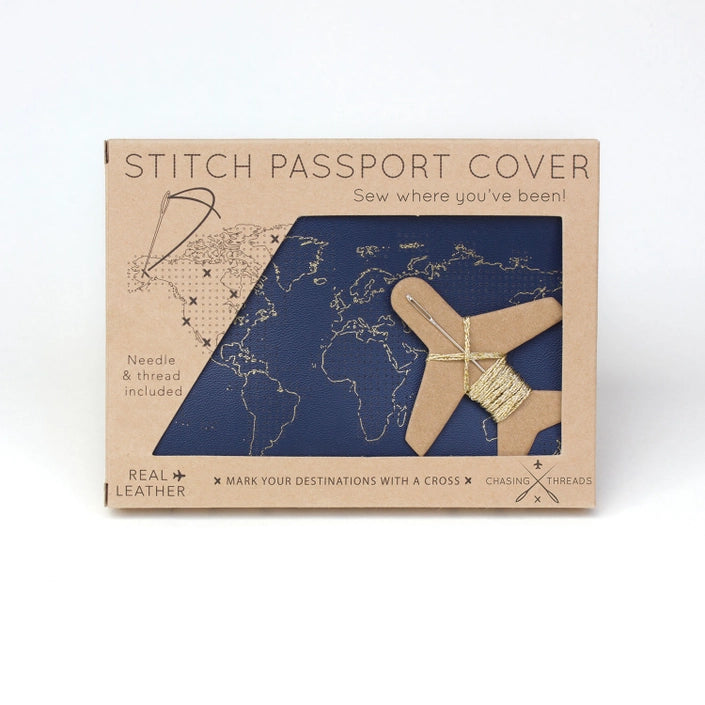 Stitch Where You've Been Passport Cover Kit
