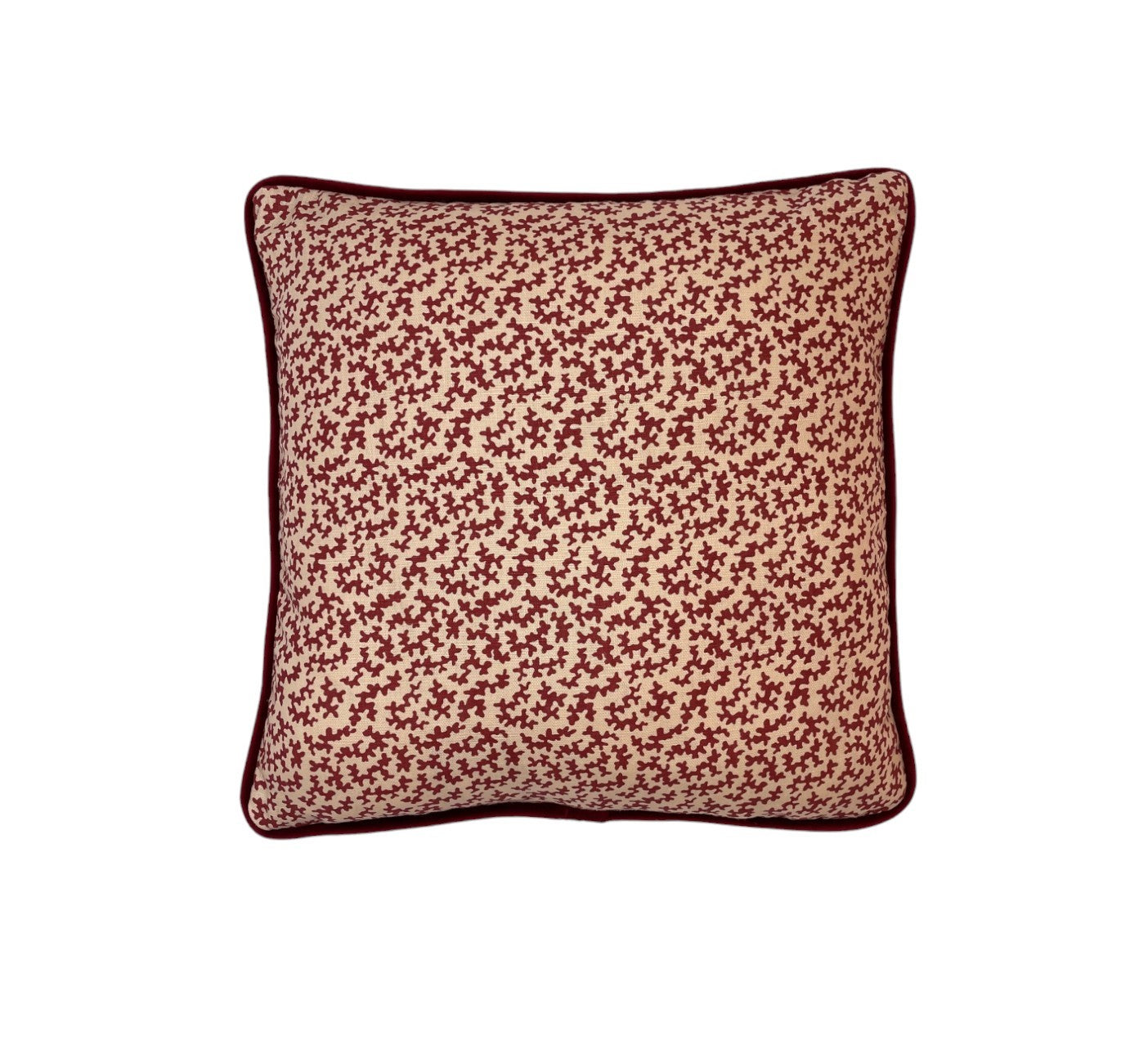 Sibyl Colefax Red Seaweed Cushion