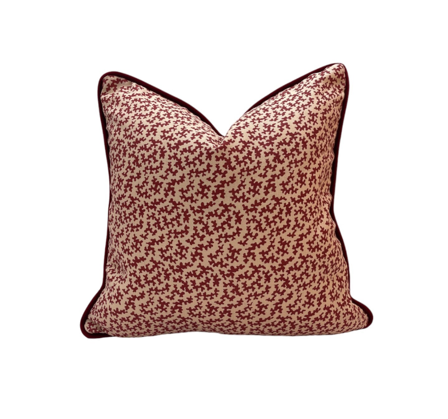 Sibyl Colefax Red Seaweed Cushion