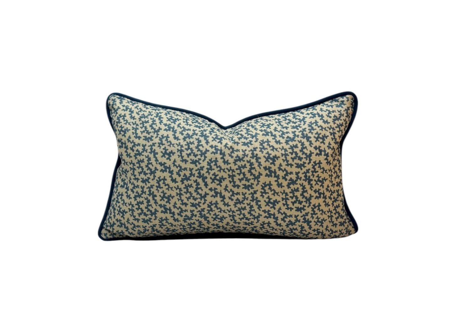 Sibyl Colefax Blue Seaweed Rectangle Cushion