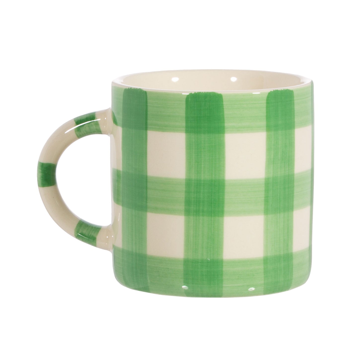 Gingham Mug - Green