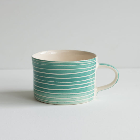 Scraffito Mug - Mint