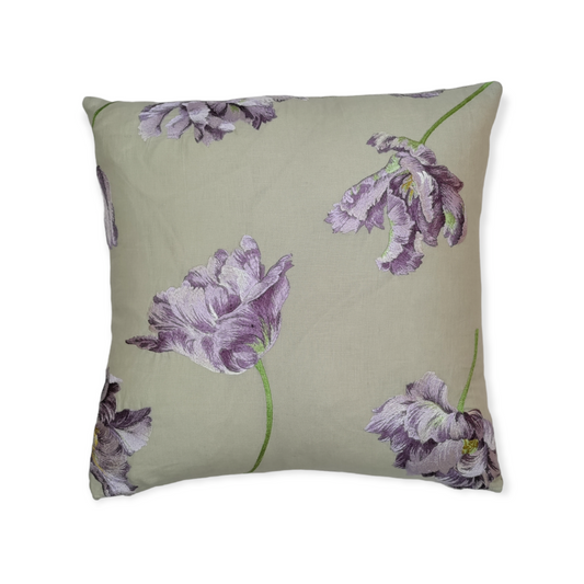 Colefax & Fowler Embroidered Tulip Cushion