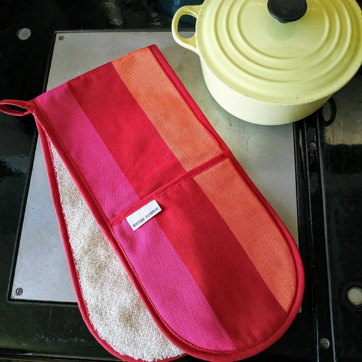 Sunshine Stripe Double Oven Glove