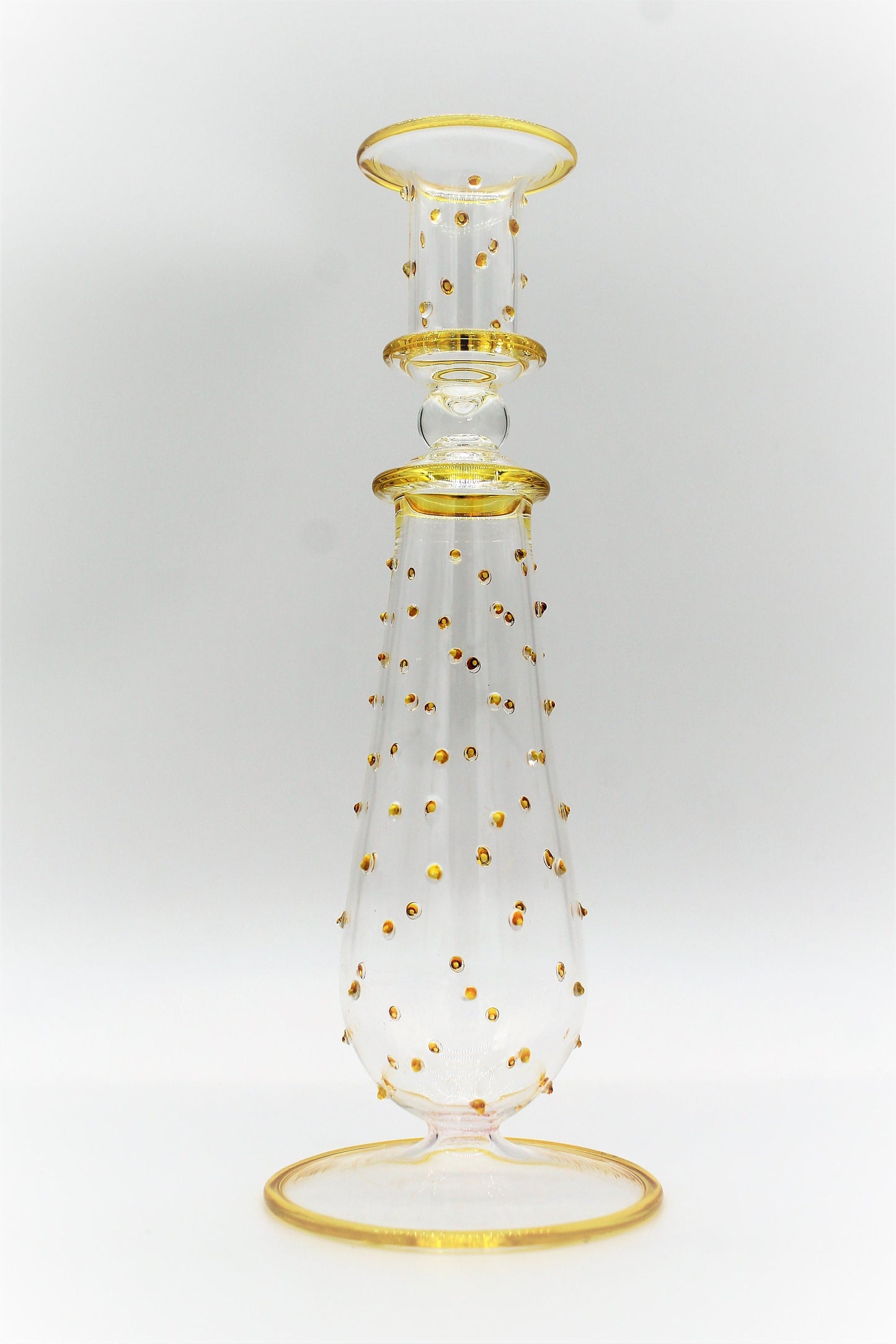 Dotty Glass Candle Holder