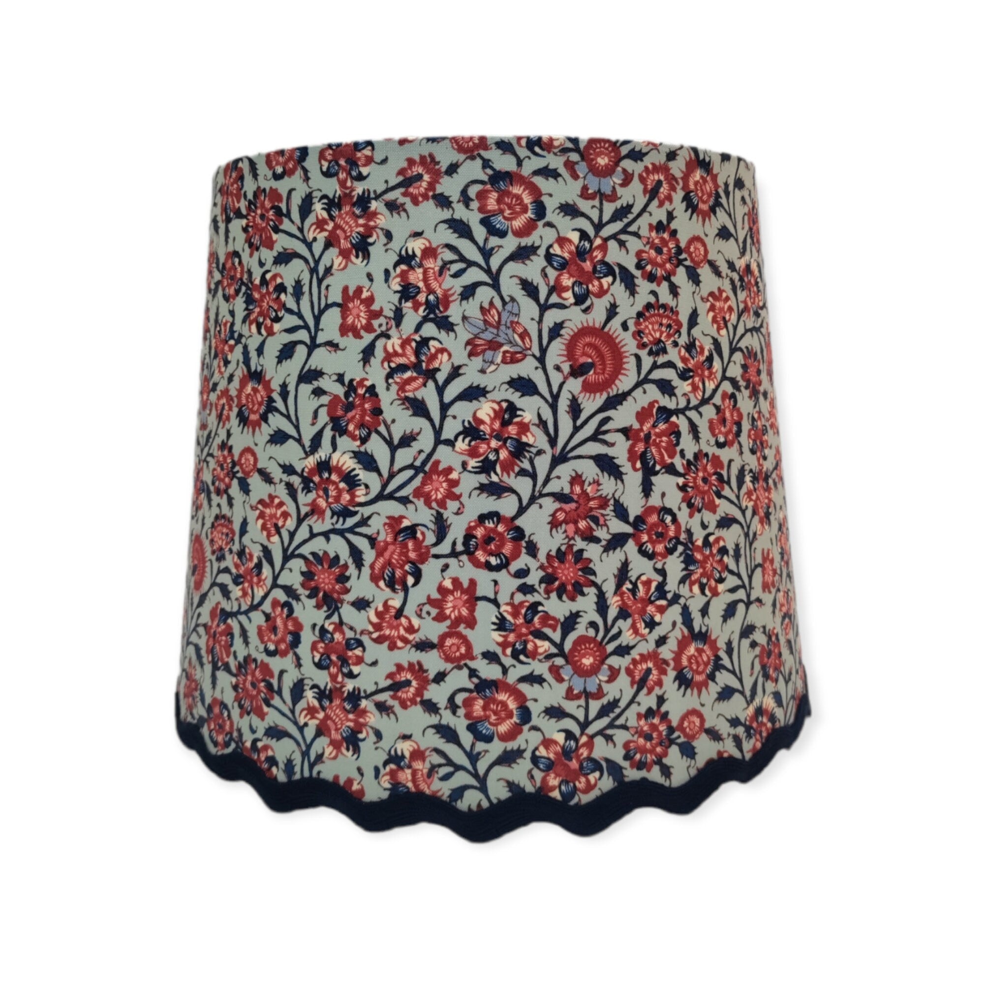 Blue deals floral lampshade