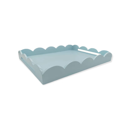 Powder Blue Medium Scalloped Tray